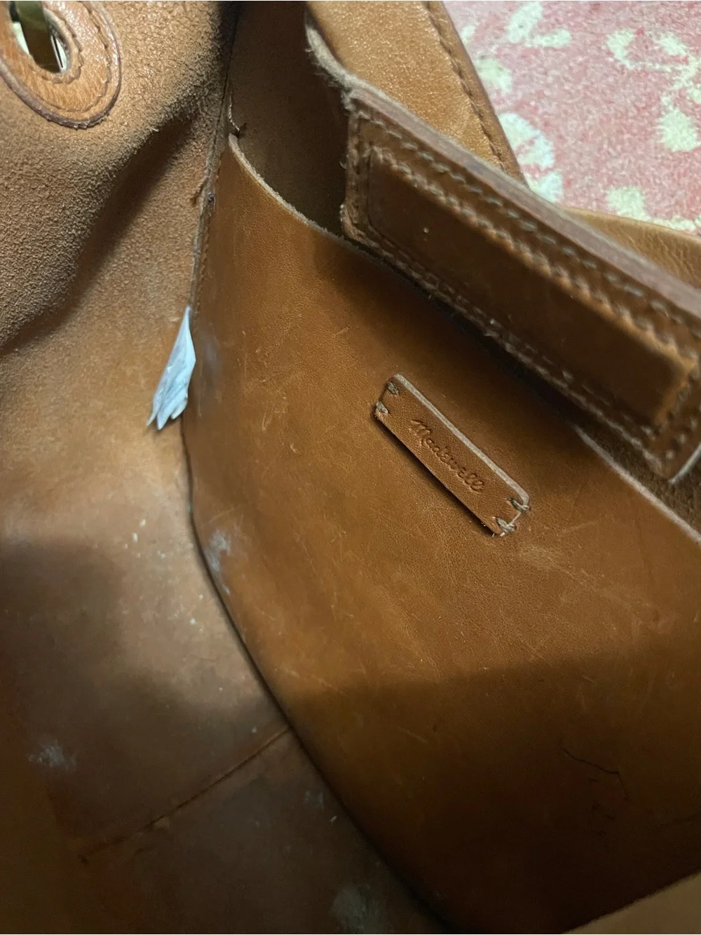 Madewell The Sydney Classic Tan Leather Crossbody Bag